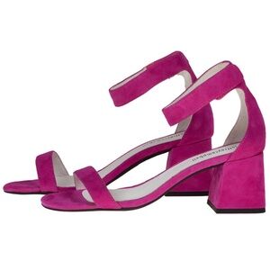 Jeffrey Campbell Fuchsia Block Heel Sandals